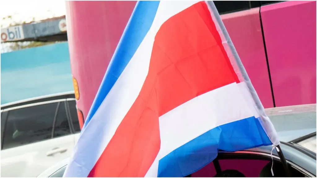 Fan with the flag of Costa Rica – Arnoldo Robert/Getty Images