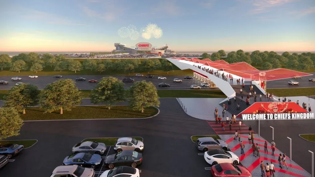 Render of Arrowhead Stadium after the planned renovations