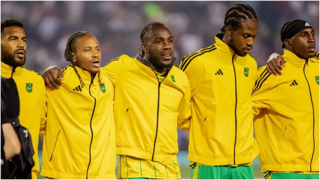 Michail Antonio (18 Jamaica) sings the Jamaican National Anthem – IMAGO / Sports Press Photo