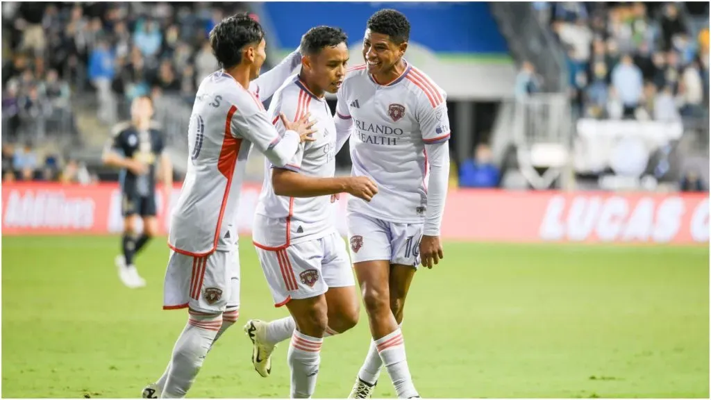 Orlando City SC players celebrate after scoring – IMAGO / ZUMA Wire