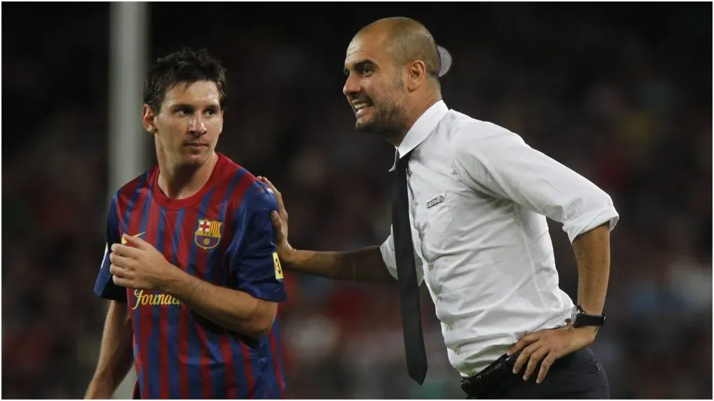 Pep Guardiola and Lionel Messi in Barcelona – IMAGO / Cordon Press/Miguelez Sports