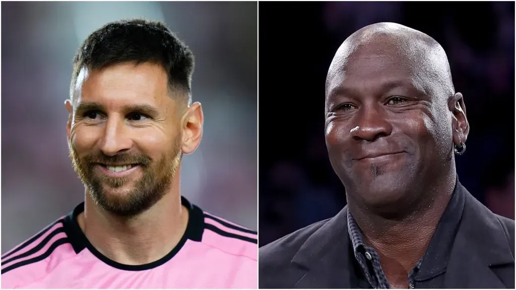 Leo Messi (left) and Michael Jordan.