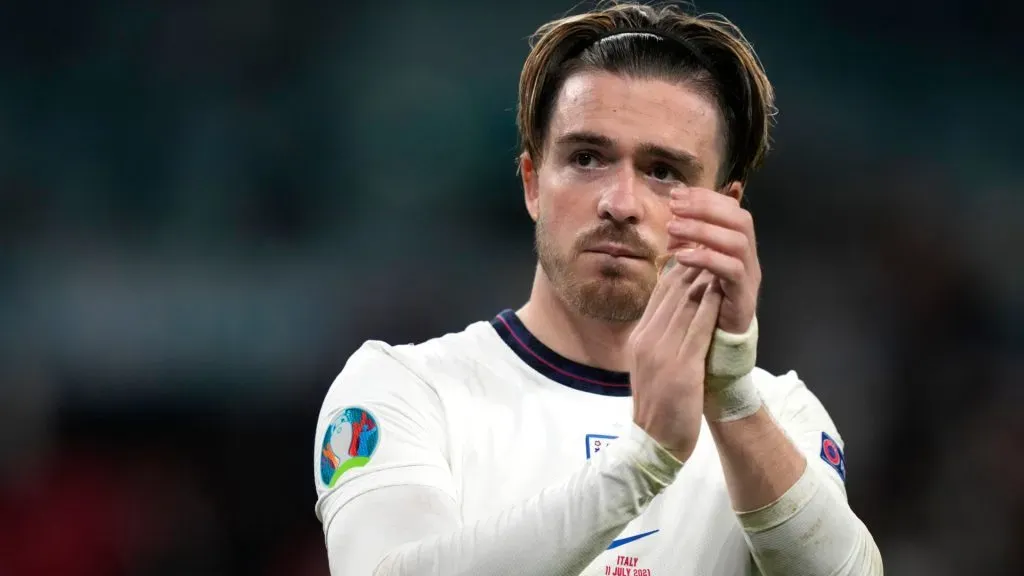 Jack Grealish of England acknowledges the fans after the UEFA Euro 2020 Championship Final between Italy and England. Frank Augstein – Pool/Getty Images