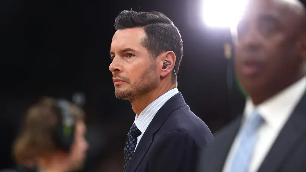 JJ Redick is seen prior to Game Two of the 2024 NBA Finals between the Boston Celtics and the Dallas Mavericks at TD Garden on June 09, 2024 in Boston, Massachusetts. Photo by Maddie Meyer/Getty Images
