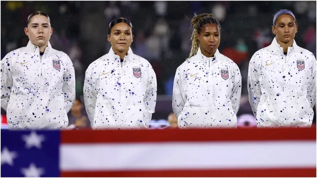Olivia Moultrie, Sophia Smith, Midge Purce and Lynn Williams of United States – IMAGO / Sports Press Photo