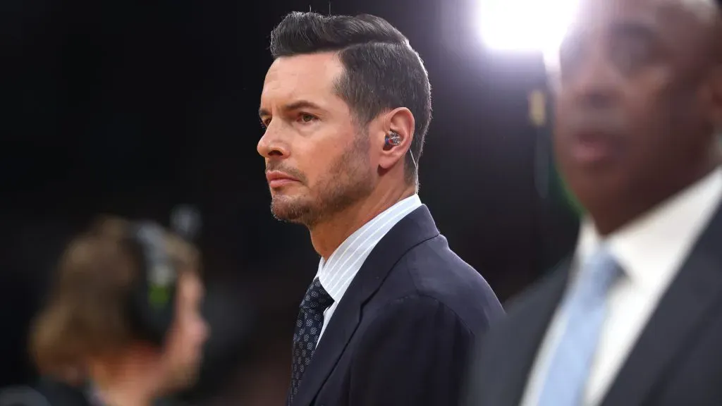 JJ Redick is seen prior to Game Two of the 2024 NBA Finals between the Boston Celtics and the Dallas Mavericks at TD Garden. Maddie Meyer/Getty Images