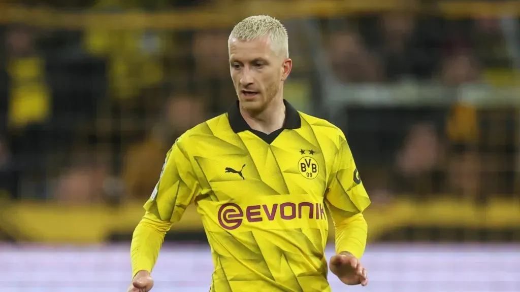 Marco Reus in action for Dortmund.