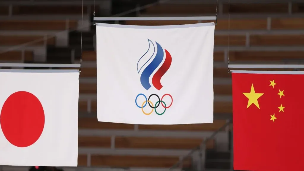 Russian Olympic Committee flag. IMAGO / Schreyer