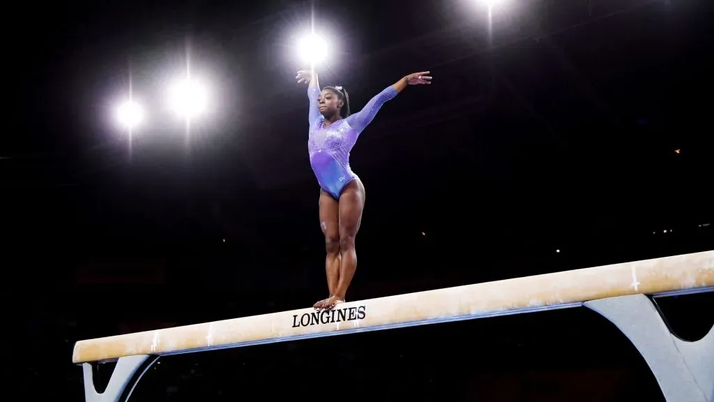 How wide is the gymnastics balance beam at the Paris 2024 Olympic Games