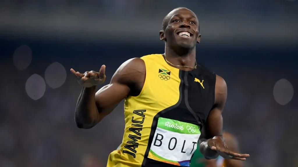 Usain Bolt Celebrating