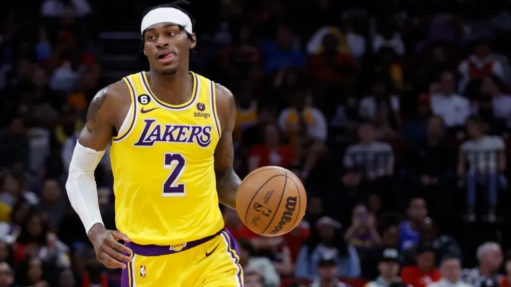 Jarred Vanderbilt #2 of the Los Angeles Lakers in action against the Houston Rockets during the second half at Toyota Center on March 15, 2023 in Houston, Texas. (Photo by Carmen Mandato/Getty Images)