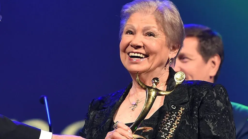 Outstanding Performance award, Larisa Latynina accepts her award during 1st ANOC Gala awards at Bangkok ANOC 2014 at Bangkok ANOC 2014 on November 7, 2014 in Bangkok, Thailand.
