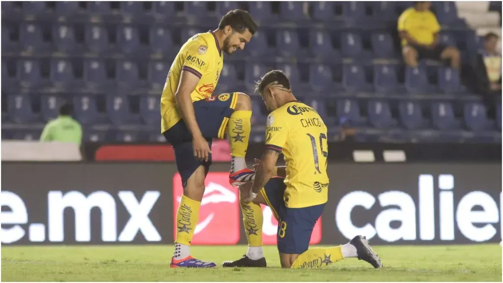 Henry Martin and Cristian Calderon of America celebrating after scoring a goal – IMAGO / aal.photo