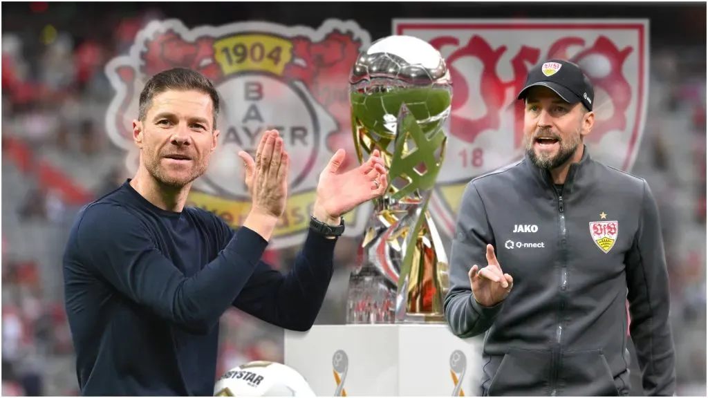 Xabi Alonso Bayer Leverkusen meets coach Sebastian Hoeness VFB Stuttgart – IMAGO / Sven Simon