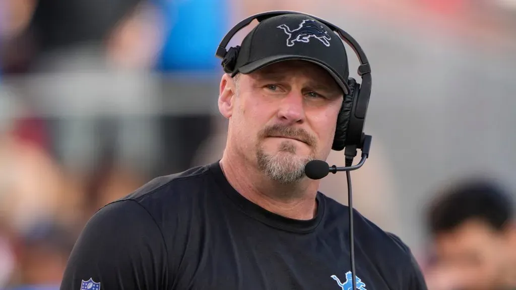 Head coach Dan Campbell of the Detroit Lions (Photo by Thearon W. Henderson/Getty Images)
