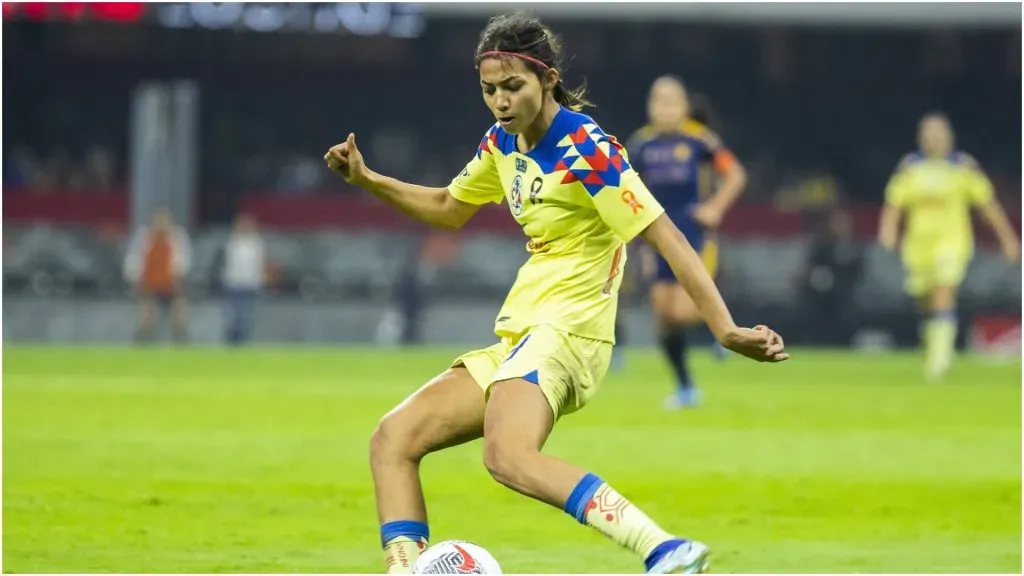 Angelique Saldivar of Mexico in a game with her current team, America – IMAGO / Agencia-MexSport