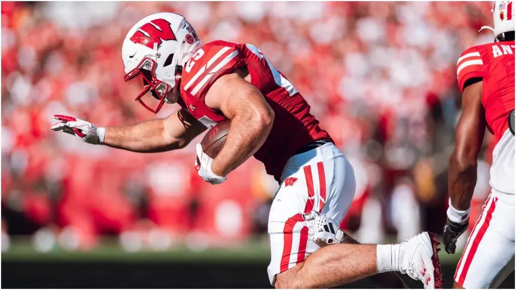 Wisconsin Badgers running back Cade Yacamelli – IMAGO / NurPhoto