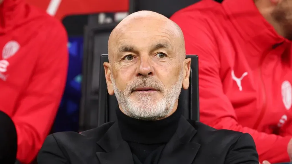 Stefano Pioli, former Coach of AC Milan, looks on prior to the Serie A TIM match between AC Milan and FC Internazionale at Stadio Giuseppe Meazza on April 22, 2024 in Milan, Italy. 