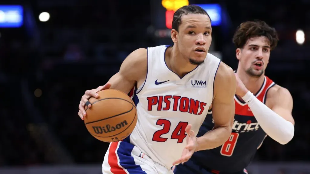 Kevin Knox in action (Photo by Patrick Smith/Getty Images)