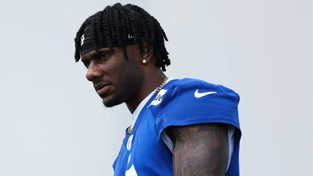 Malik Nabers of the New York Giants (Photo by Luke Hales/Getty Images)