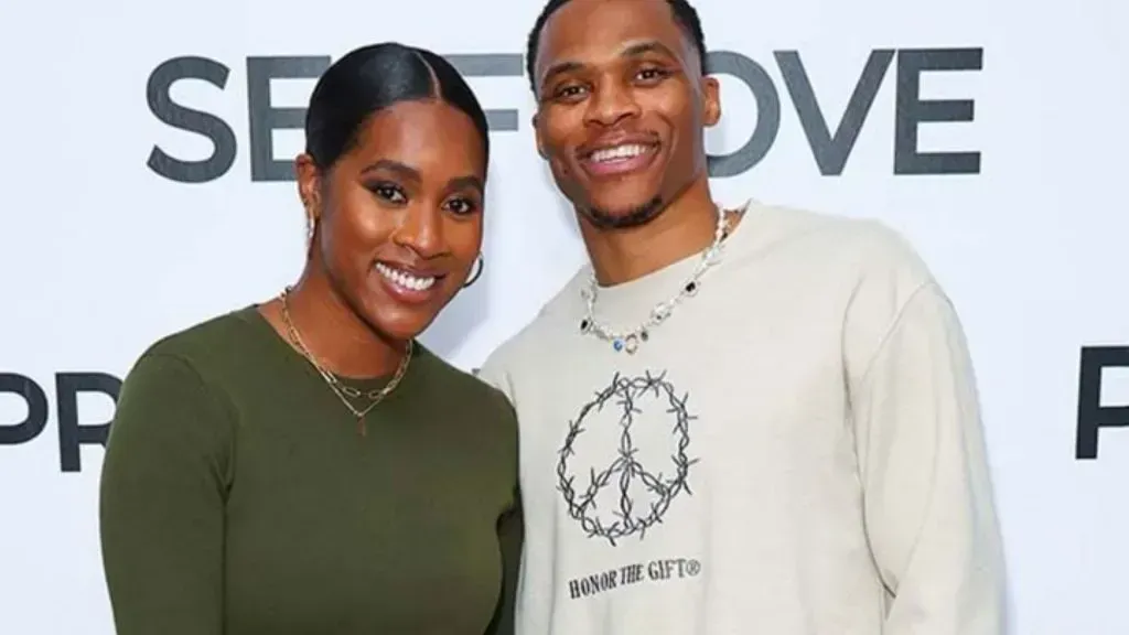 Russell and Nina (Getty Images)