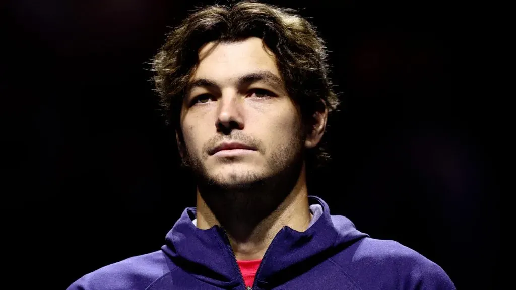 Taylor Fritz looks on in the quarterfinal tie between USA and Australia during the Davis Cup Finals at Palacio de Deportes Jose Maria Martin Carpena on November 21, 2024. (Source: Matt McNulty/Getty Images for ITF)