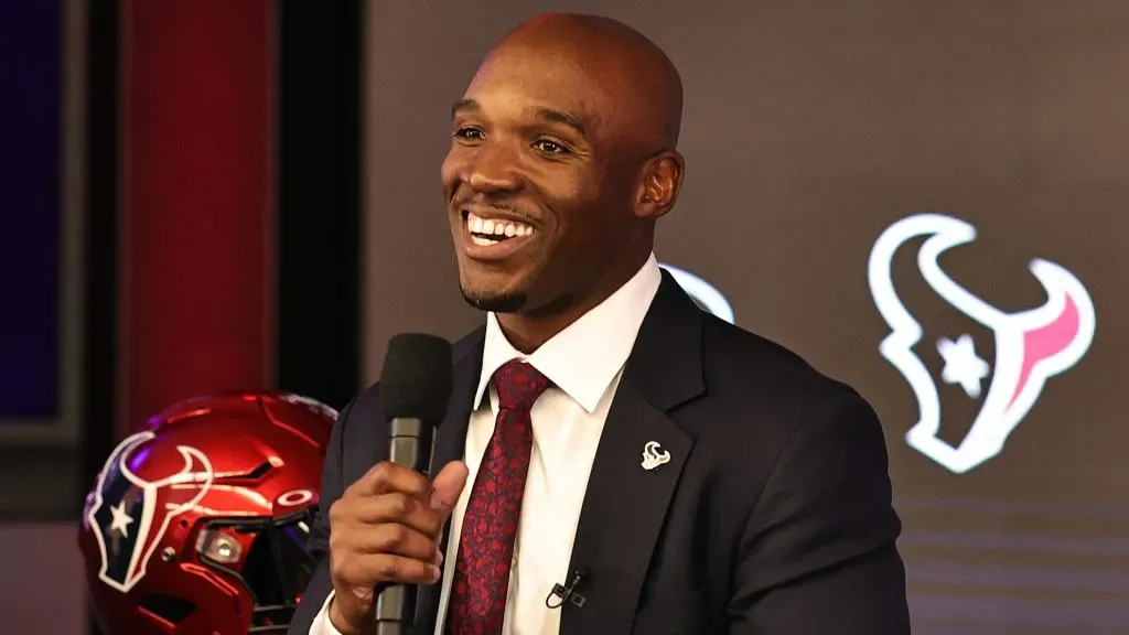 Houston Texans introduce DeMeco Ryans as head coach at NRG Stadium on February 02, 2023. (Source: Bob Levey/Getty Images)