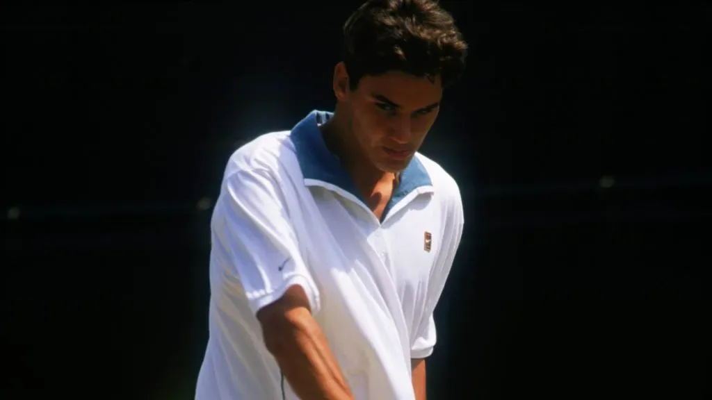 Roger Federer as a junior (Getty Images)