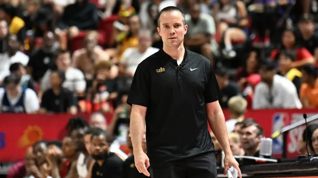 Jordan Ott working for the Cleveland Cavaliers during the 2024 NBA Summer League.
