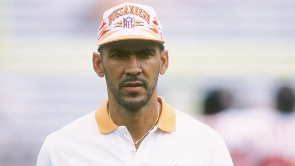 Head coach Tony Dungy looks on during a game against the Seattle Seahawks in 1996. (Source: Andy Lyons /Allsport)