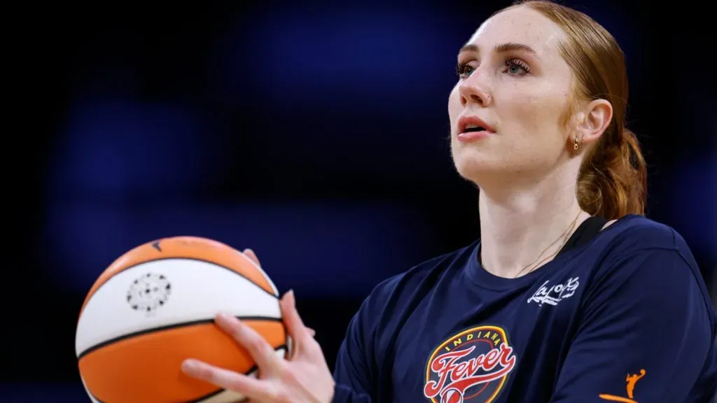 Chloe Bibby #55 of the Indiana Fever