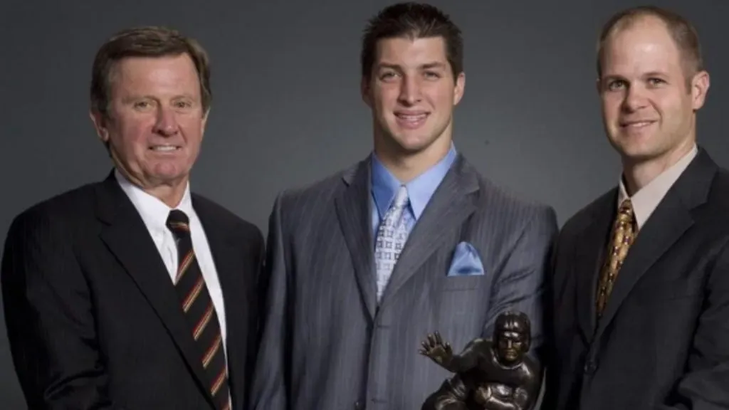 Steve Spurrier, Danny Wuerffel and Tim Tebow. (Source: NCAA and Florida Athletics)