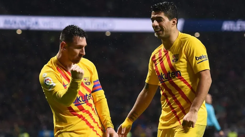 Messi y Suárez, en un partido con Barcelona en 2019 (Getty Images).