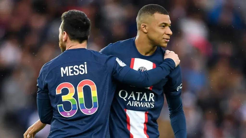 Messi y Mbappé, buenos compañeros en PSG (Getty Images).