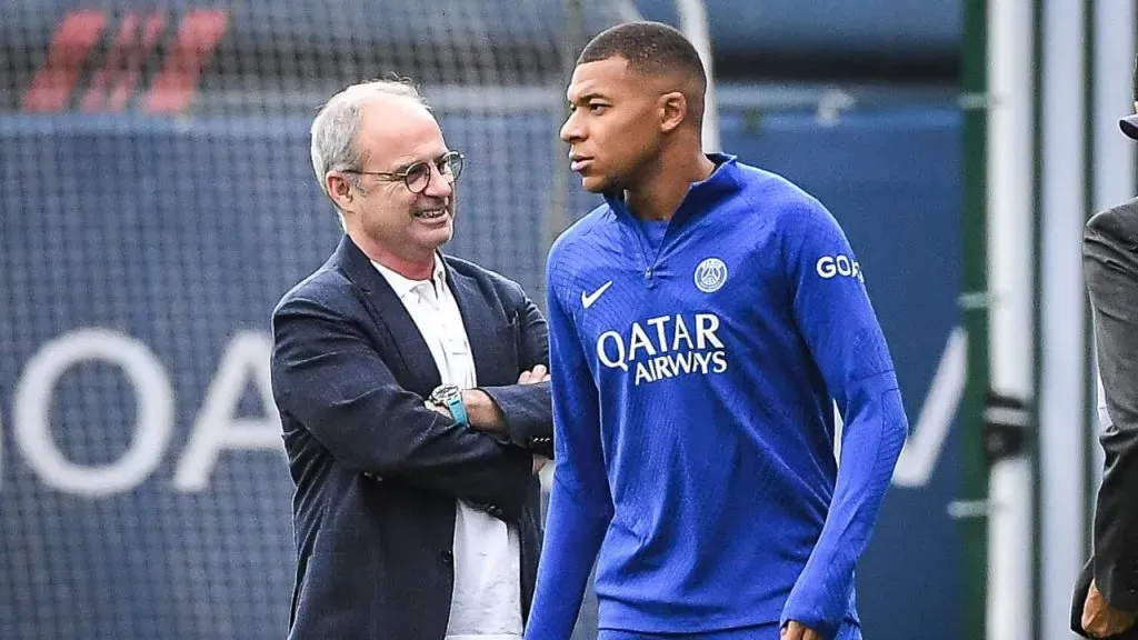 Luis Campos y Kylian Mbappé, en PSG (IMAGO / ZUMA Wire).