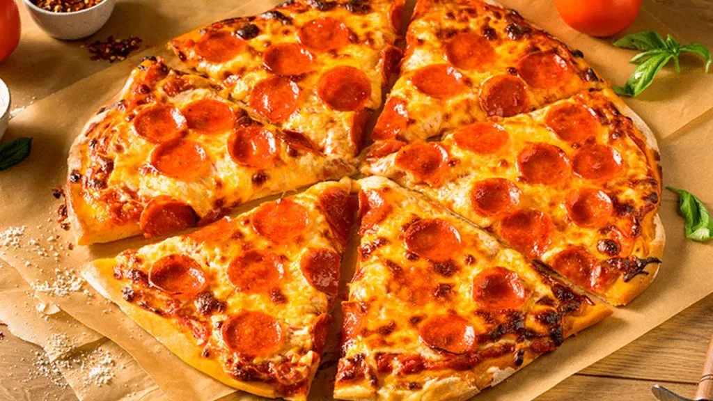 Una pizza norteamericana típica.