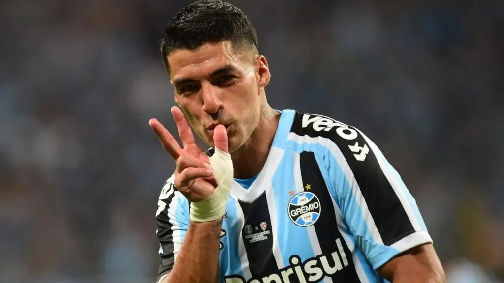 Suárez, con 36 años, es el máximo goleador de Gremio con siete goles.