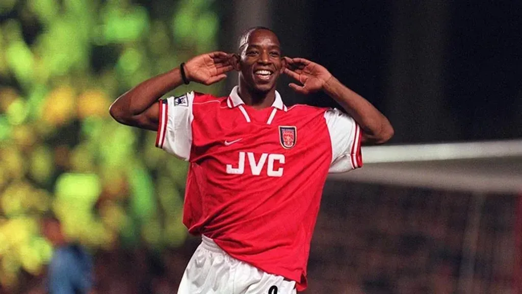 Ian Wright (168) es el segundo máximo goleador del Arsenal, detrás de Henry (228).