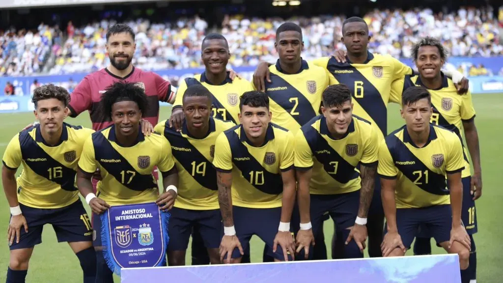 La Selección de Ecuador en su amistoso vs. Argentina. Foto: IMAGO.