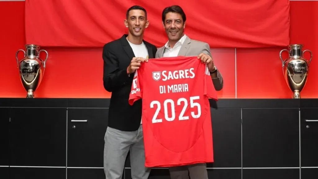 Rui Costa, presidente del Benfica, clave en la continuidad de Ángel Di María: IMAGO