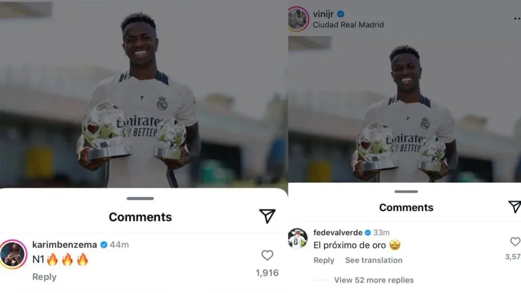 El universo Real Madrid apuesta por Vinicius como Balón de Oro: IMAGO