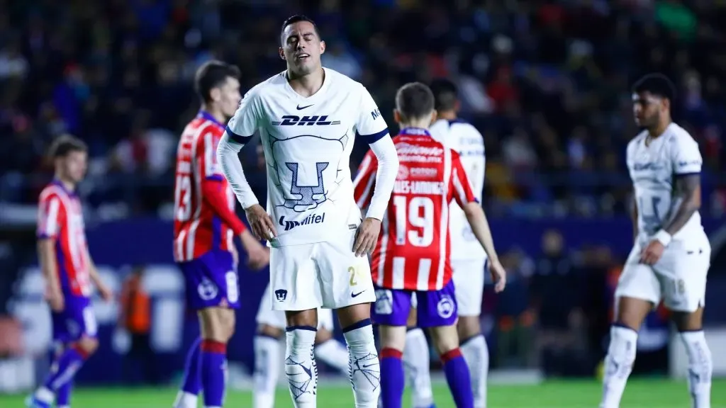 El momento de la lesión de Rogelio Funes Mori ante San Luis [Getty Images]