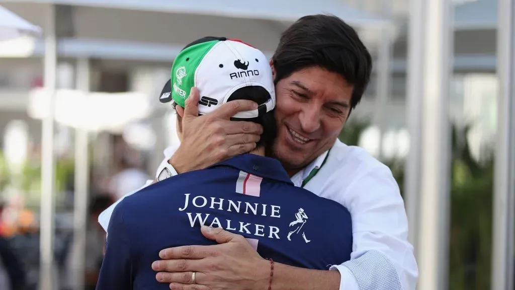 El gran afecto entre Iván Zamorano y Checo Pérez [Foto: Getty]