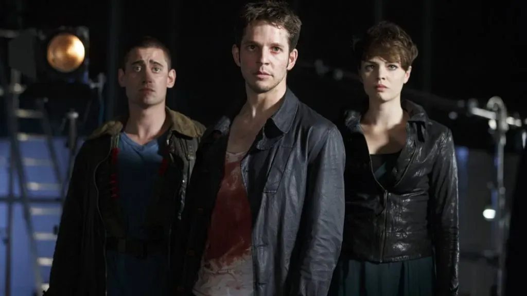 Michael Socha, Damien Molony and Kate Bracken in Being Human. (Source: IMDb)