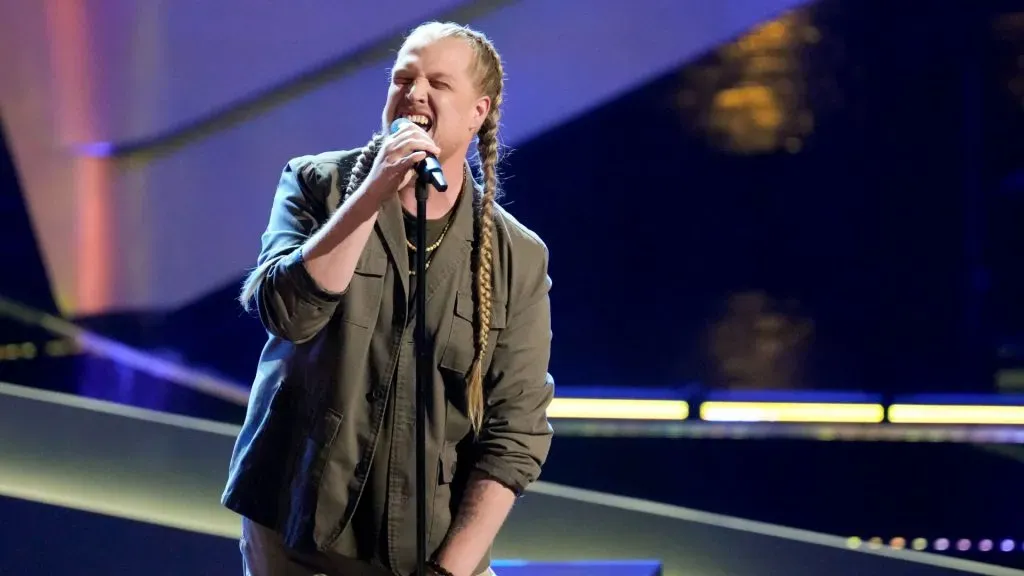 Huntley in Season 24 of The Voice. (Source: X – @NBCTheVoice)