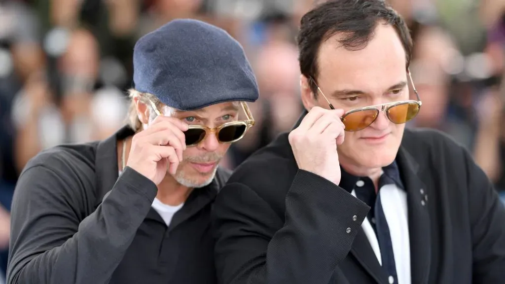 Brad Pitt and Quentin Tarantino attend the photocall for “Once Upon A Time In Hollywood” during the 72nd annual Cannes Film Festival. (Source: Pascal Le Segretain/Getty Images)