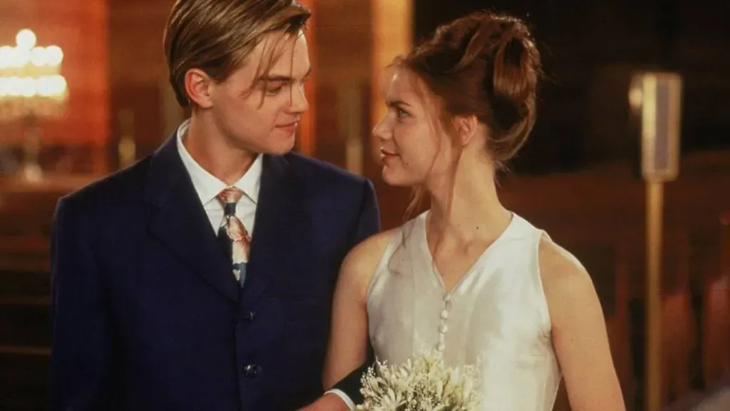 Claire Danes and Leonardo DiCaprio in ‘Romeo + Juliet’ (1996) (IMDb)