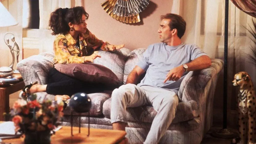 Nicolas Cage and Rosie Perez in It Could Happen to You. (Source: IMDb)