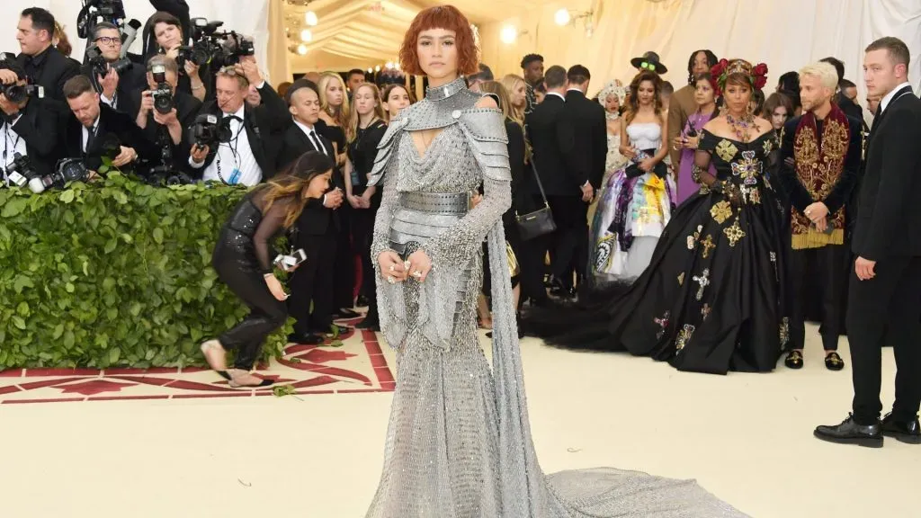 Zendaya attends the Heavenly Bodies: Fashion & The Catholic Imagination Costume Institute Gala at The Metropolitan Museum of Art on May 7, 2018. (Source: Neilson Barnard/Getty Images)
