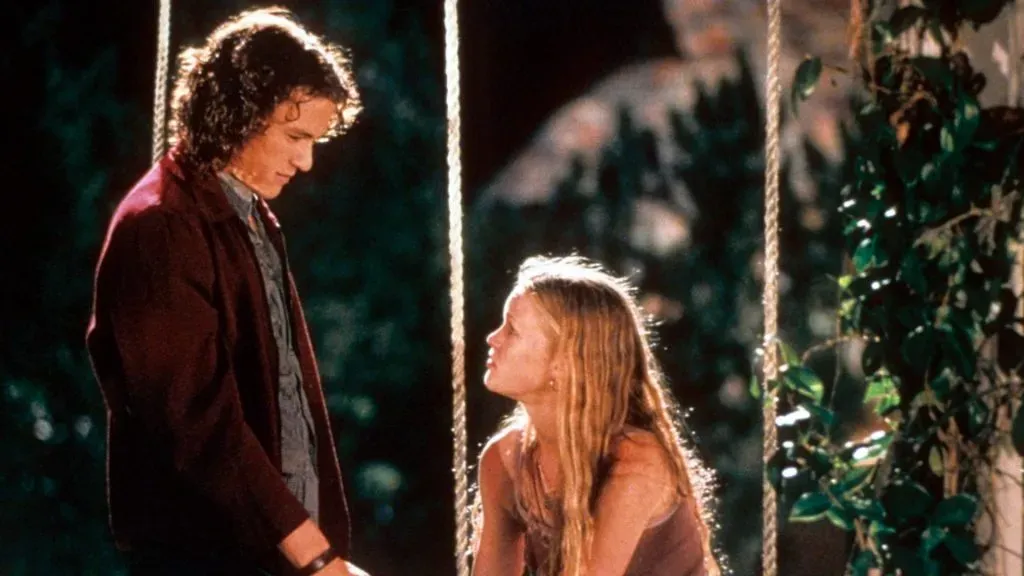 Heath Ledger and Julia Stiles in “10 things I Hate About You” (IMDb)